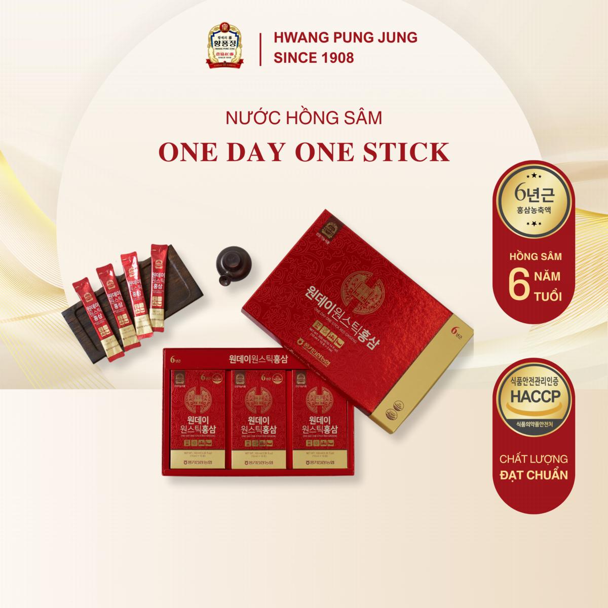 Nước hồng sâm One Day One Stick 30 gói x 10ml