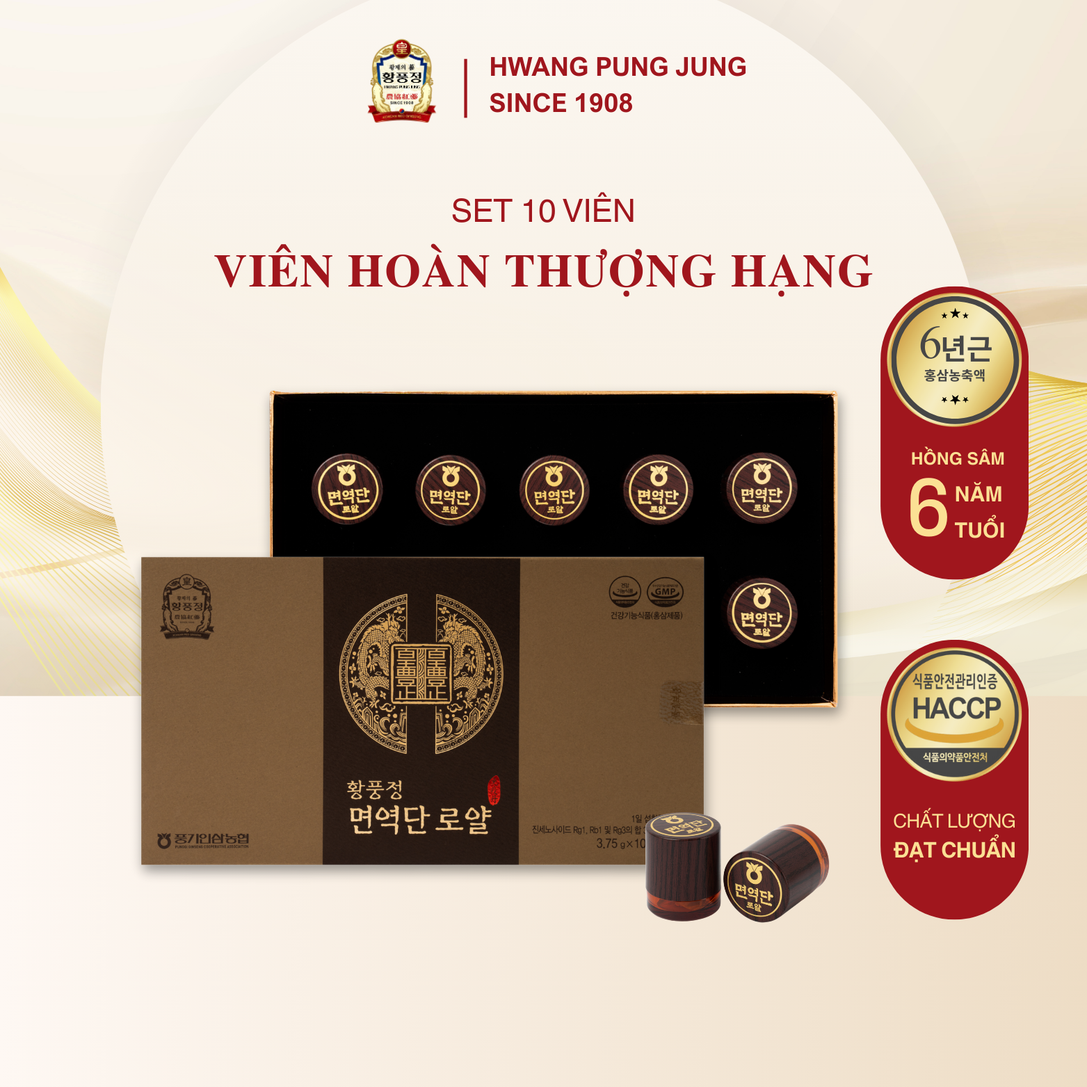 Viên hoàn hồng sâm 10 viên